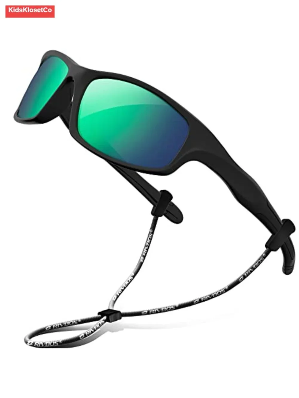 Kids Polarized UV Protection Sunglasses with Strap Flexible Rubber Frame